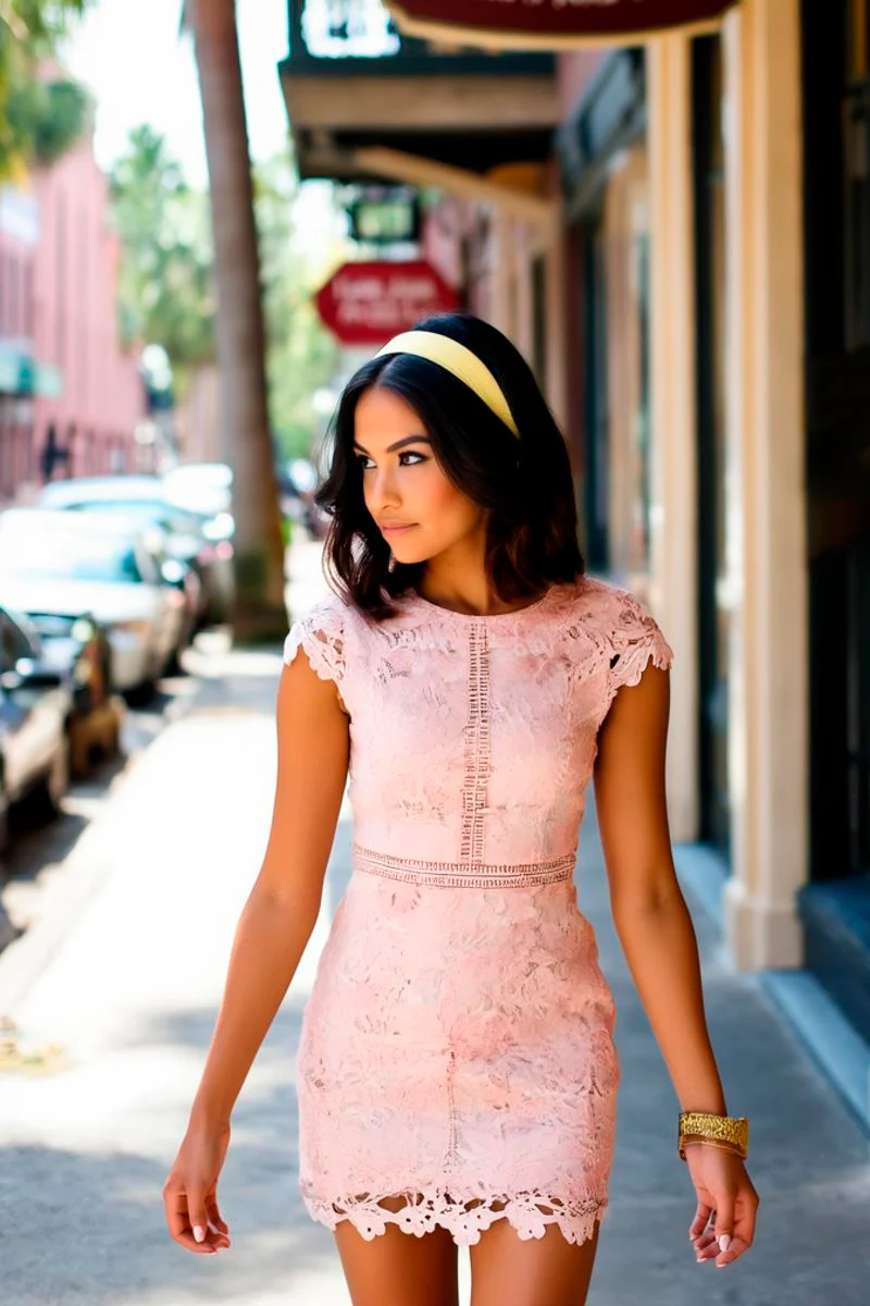 Sugar Bloom Lace Crochet Dress - Image 7